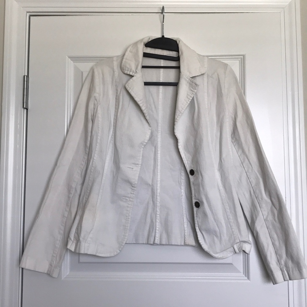 White jean jacket